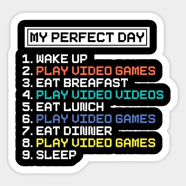 My Perfect Day Sticker by Hip City Merch